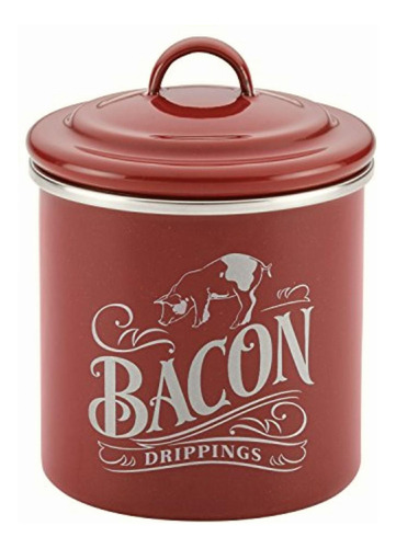 Ayesha Curry Enamel On Steel Bacon Grease Can/bacon Envase