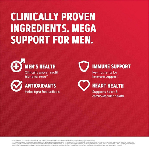 Multivinas Mega Men Gnc 180 Comprimidos