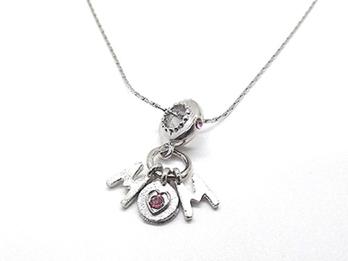 Imagen 3 de 5 de Kit Regalo Mama Cadena Acero Día De La Madre + Pulsera Topos