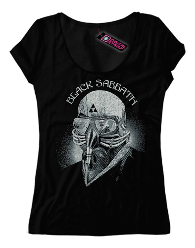 Remera Black Sabbath 7 Heavy Metal  Mujer  Dtg Premium