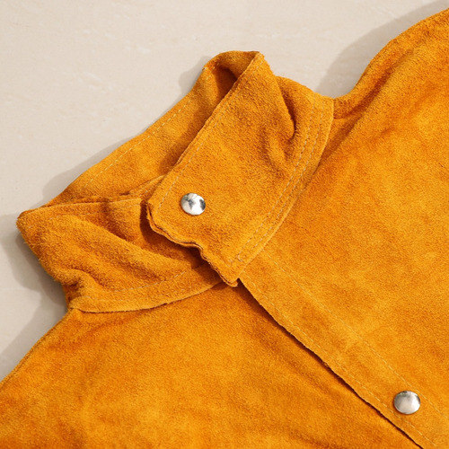 Abrigo Protector De Soldadura Chaqueta De Piel De Vaca De