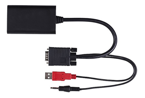 Adaptador Convertidor Cable Vga A Hdmi Notebook Proyector