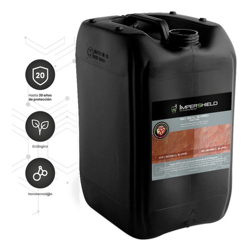 Sellador Para Barro, Arcilla, Tejas, Adobe, Bio Seal 20lts