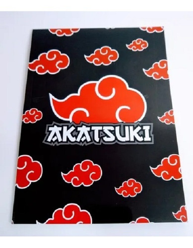 Imagem 1 de 4 de Caderno Livro Akatsuki Anime Colecionador Naruto