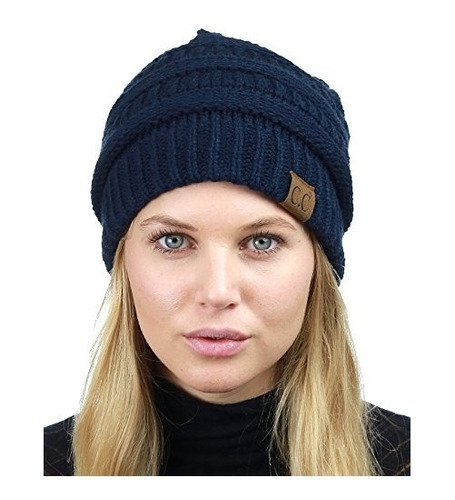 Gorro Unisex Grueso Y Suave Elástico Talla Única Azul