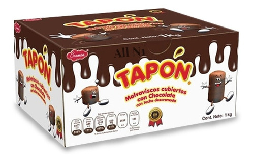 Tapon Bremen 1 Kg Malvavisco Cubierto Chocolate