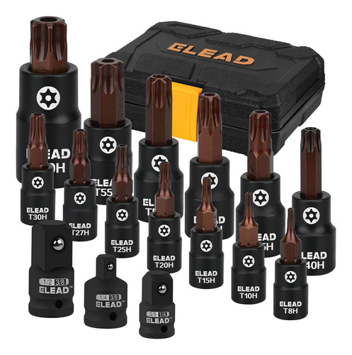 Juego De 16 Piezas De Puntas Torx - En Acero Premium S2 Est