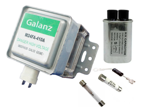 Kit Conserto Micro-ondas Magnetron Fusível Diodo Capacitor
