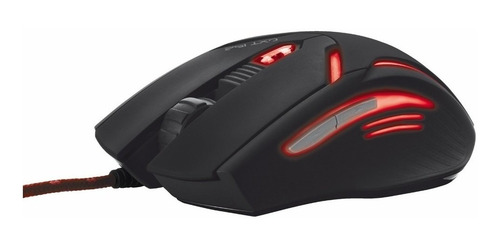Mouse Trus Gxt 152 Gaming Iluminación Led 6 Botones Negro