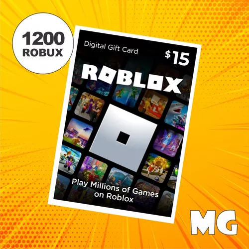 Cartão Roblox - 100 Robux Código Digital - GSGames - Sua Loja de