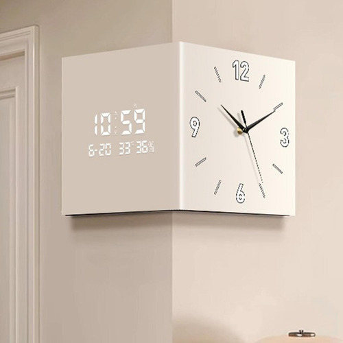 Squíle Del Reloj De Pared De Adorno De Reloj De Doble Crema