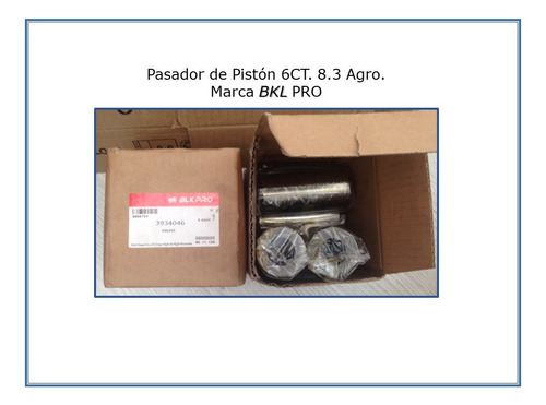 Pasador De Piston 6ct 8.3 Agricola Bkl B 3934046