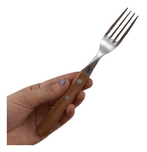 4 Tenedor De Mesa Asado Tramontina Dynamic Mango Madera