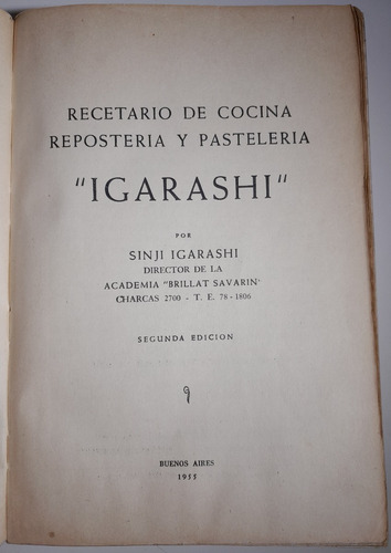  Igarashi Brillat Savarin Cocina Reposteria Y Pasteleria A9