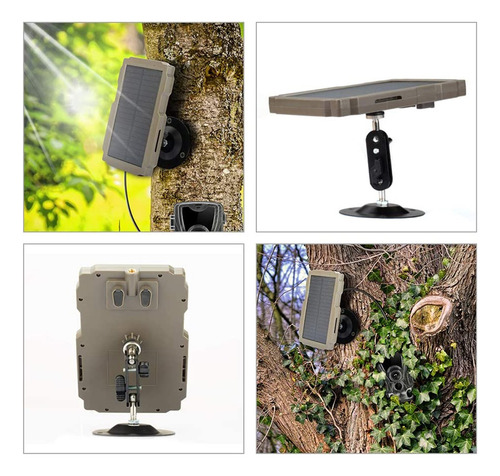 Cámara Recargable Con Cargador De Panel Hunting Game Trail