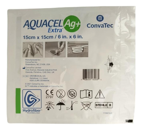 Aquacel Ag + Extra 15x15cm (pieza)