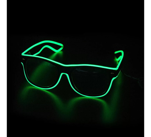Lentes Led Neón Con Control Anteojos Cotillón