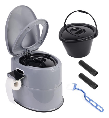 Camping Toilet With Detachable Inner Bucket And Removab...