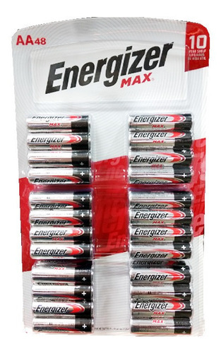 Pilas Aa 48 Energizer Alkalinas Pack De 48 Und Baterias Aa