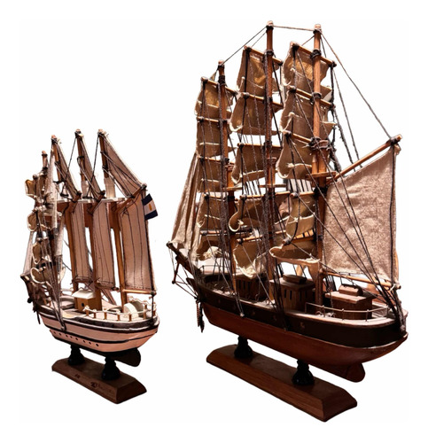 2 Fragatas (barcos) A Escala Artesanales (precio X Las 2)