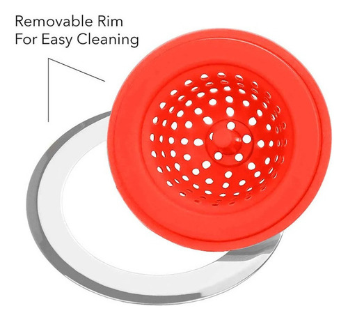 Para Filtro De Cocina/baño Fregadero/desagüe Silicona