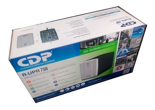 UPS Chicago Digital Power R-Series R-UPR758 750VA entrada y salida de 120V CA negro