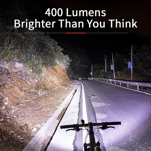 Imagen 5 de 7 de Linterna Luz Led Delantera Para Bicicleta 400 Lumen Rockbros