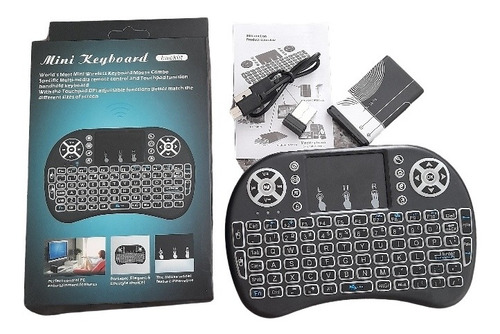 Mini Teclado Inalambrico Smart Tv Mouse Pc Tvbox