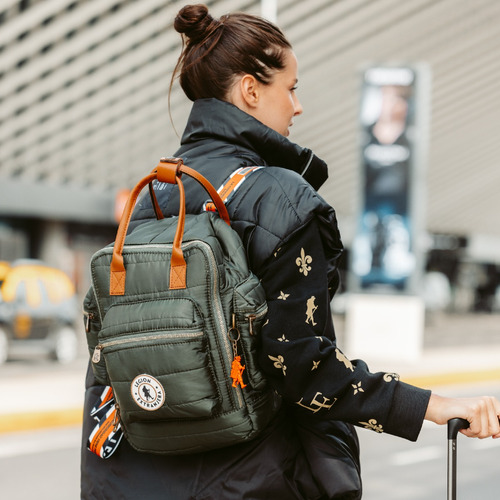 Imagen 7 de 8 de Mochila Andes Light Diamond Pop Militar