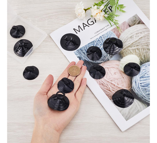 Ventosas Para Parasol 35 Y 45mm Pack 32u Pvc Negro