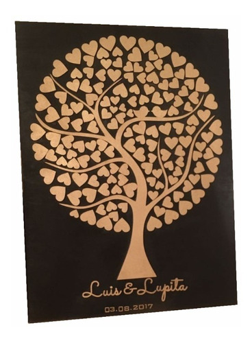 Arbol De Firmas 150 Corazones, Bodas, Xv, Personaliz Art1035