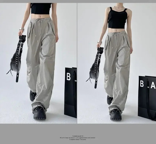 Pantalones Casuales De Verano De Pierna Ancha Para Mujer, Es