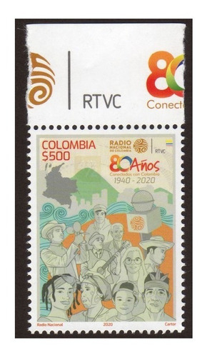 Radio Nacional De Colombia Estampillas De Colombia Ms