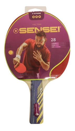 Paletas Ping Pong Sensei  3 Estrellas Tenis De Mesa