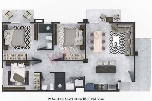 Imagen 21 de 25 de Departamentos En Preventa De 3 Recamaras En Blvd Fundadores, Azur24