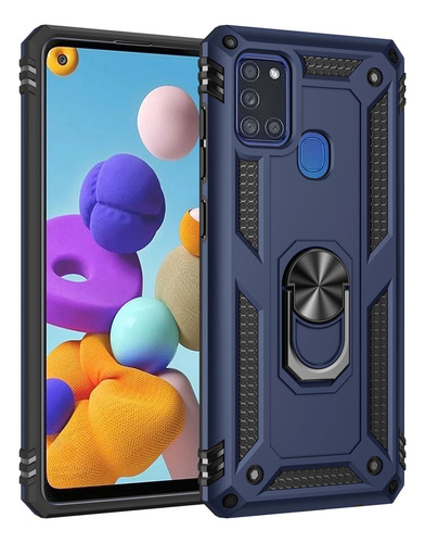 Funda Protector Uso Rudo Con Anillo Magnetico Para Samsung