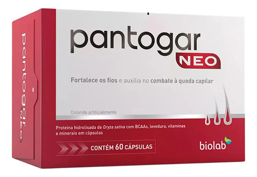 Pantogar Neo Com 60 Cápsulas Sem Sabor