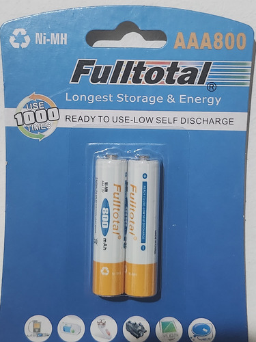 Pilas Recargables Aaa 800mah- La Plata