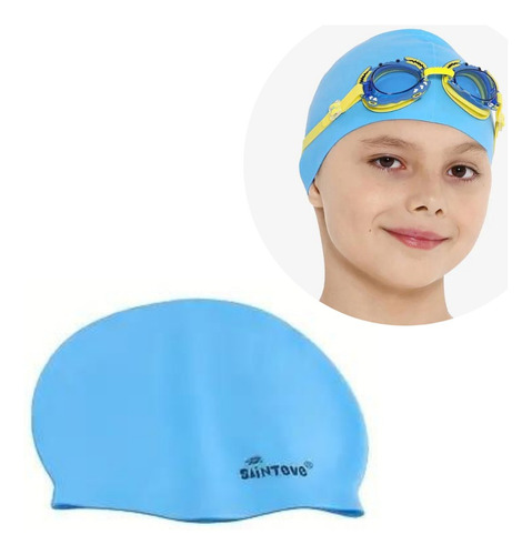 Gorro De Natación De Silicona Impermeable Unisex