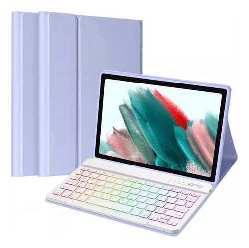 Funda Con Teclado Retroiluminado P/galaxy Tab S7 Fe 12.4 T73