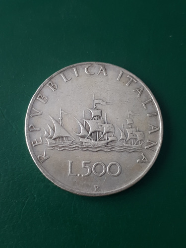 Italia 1960 R 500 Lira Plata 