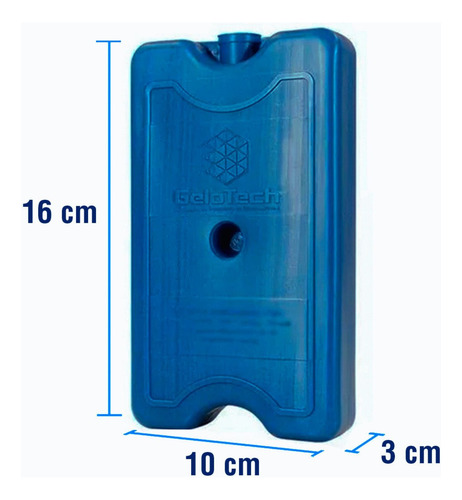10 Un Gelo Artificial Reutilizável Caixa Gelox 500ml