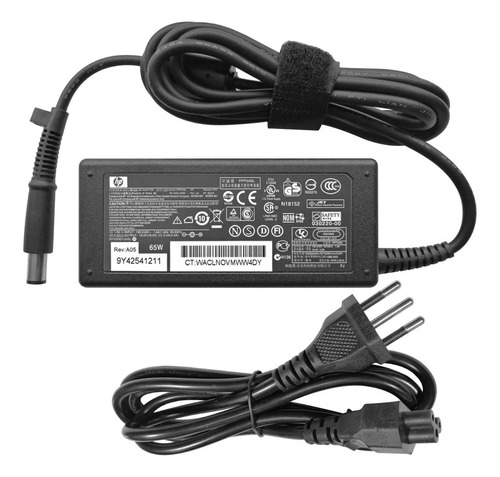 Cargador Hp Original 18.5v 3.5a 65w Pin Central - Mundo Tec