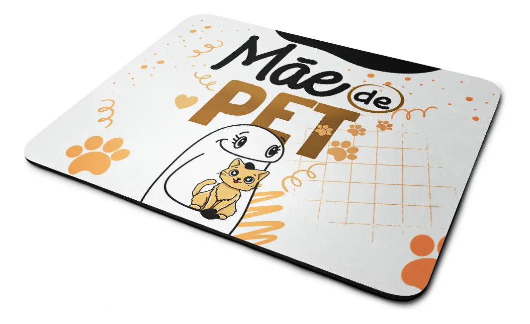 Mouse Pad Flork Mães - Mãe De Pet Gato - 22x18