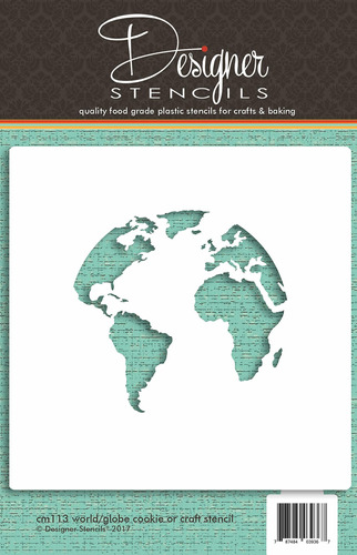 Plantilla Galleta Manualidad Mapa Mundial Para Tarta Pastel