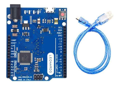 Placa De Desarrollo Leonardo R3 Con Cable Usb Atmega32u4 Par