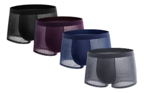 4 Calzoncillos Bóxer Boxhero De Fibra De Bambú Transpirable