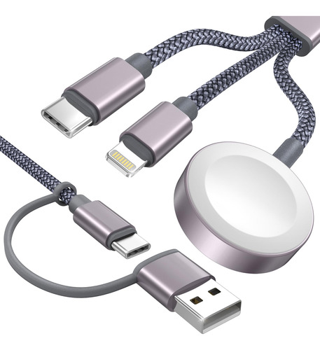 Cable Usb C 3 En 2 Actualizado Para Cargador De Apple Watch