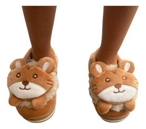 Hermosas Pantuflas Leon Infantil