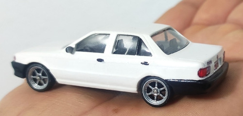 Custom Tipo Hotwheels Tsuru Tuneado Blanco Nuevo De Resina Blanco